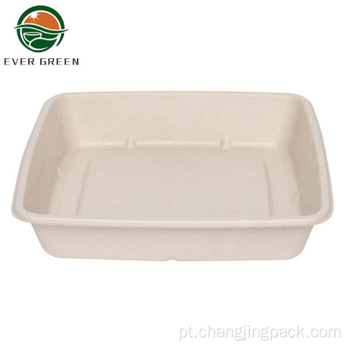 Caixas de alimentos para contêiner de bagaço descartáveis ​​da cana -de -açúcar